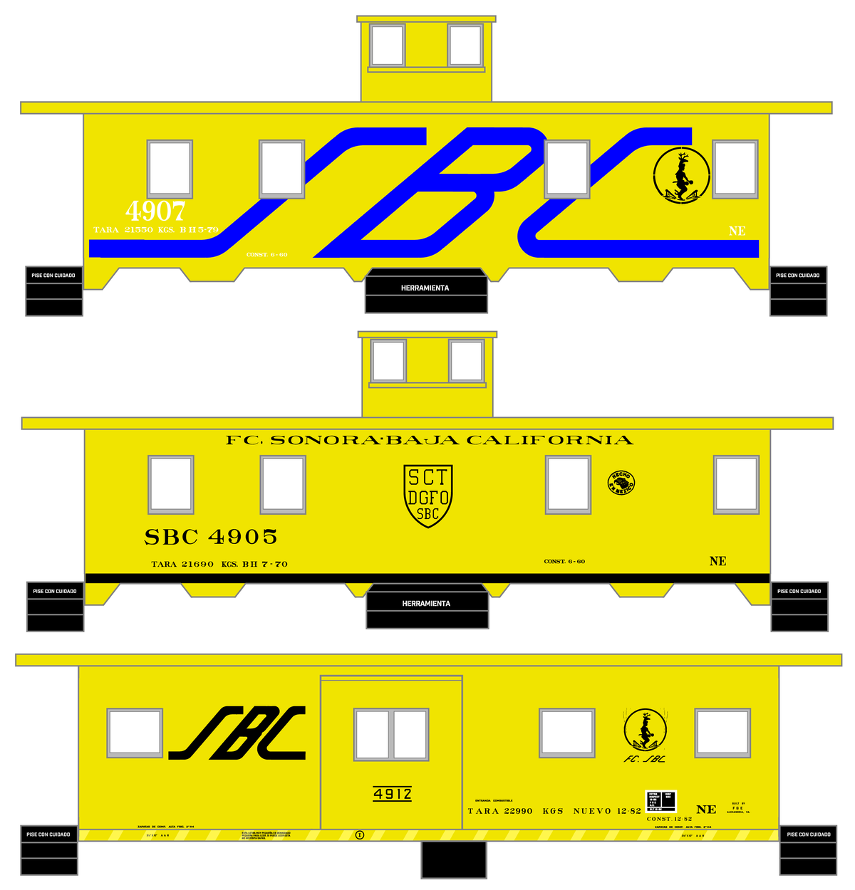 FC Sonora – Baja California Caboose Blue and Black