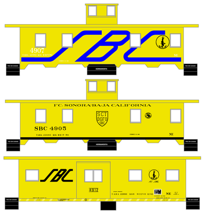 FC Sonora – Baja California Caboose Blue and Black