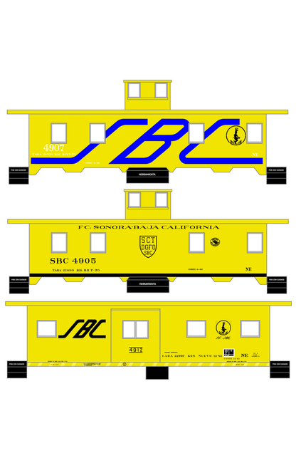 FC Sonora – Baja California Caboose Blue and Black