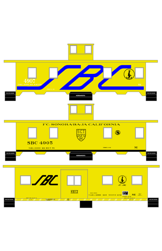 FC Sonora – Baja California Caboose Blue and Black