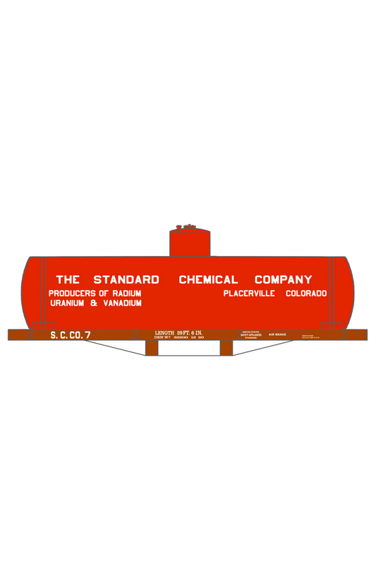 Standard Chemical Co. Early Tank Car Colorado Uranium Car