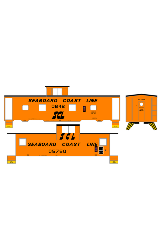 Seaboard Coast Line Steel Caboose Black