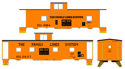 Family Lines SCL Caboose Black