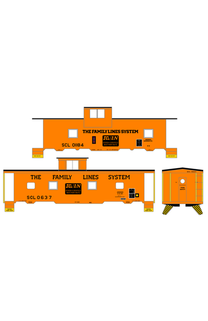 Family Lines SCL Caboose Black