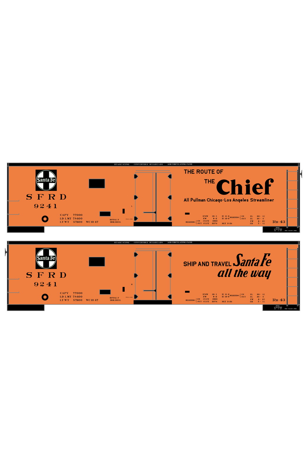 Santa Fe Reefer Despatch 40 Ft Ice Reefer Black Chief