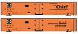 Santa Fe Reefer Despatch 50 Ft Ice Reefer Black Chief - Decal