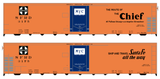 Santa Fe Reefer Despatch 50 Ft Mechanical Reefer Black Chief MTC - Decal