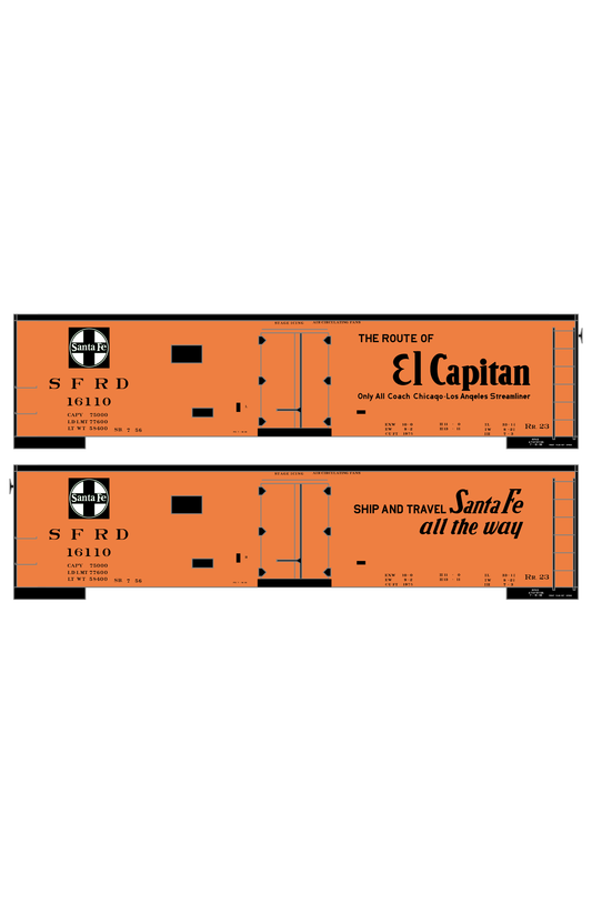 Santa Fe Reefer Despatch 40 Ft Ice Reefer Black El Capitan