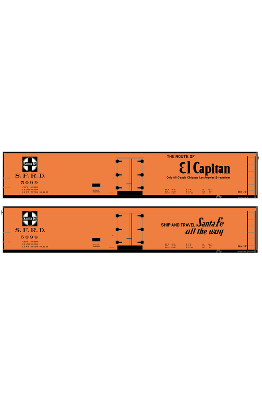 Santa Fe Reefer Despatch 50 Ft Ice Reefer Black El Capitan
