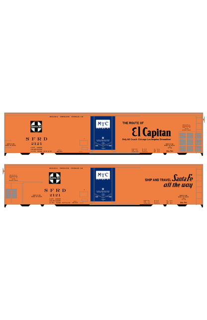 Santa Fe Reefer Despatch 50 Ft Mechanical Reefer Black El Capitan MTC