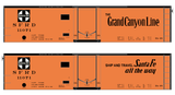 Santa Fe Reefer Despatch 40 Ft Ice Reefer Black Grand Canyon - Decal