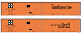 Santa Fe Reefer Despatch 50 Ft Ice Reefer Black Grand Canyon - Decal