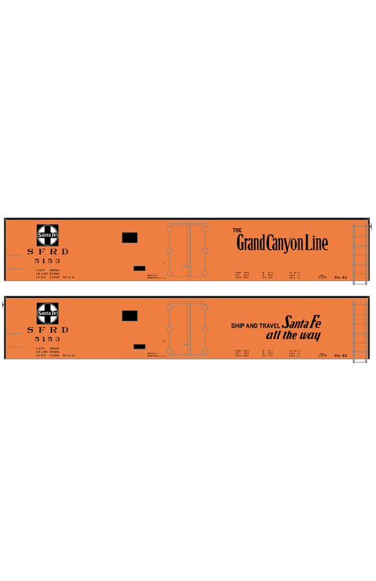 Santa Fe Reefer Despatch 50 Ft Ice Reefer Black Grand Canyon