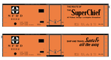 Santa Fe Reefer Despatch 40 Ft Ice Reefer Black Super Chief - Decal