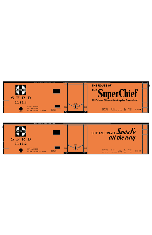 Santa Fe Reefer Despatch 40 Ft Ice Reefer Black Super Chief
