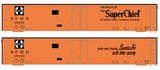 Santa Fe Reefer Despatch 50 Ft Ice Reefer Black Super Chief - Decal