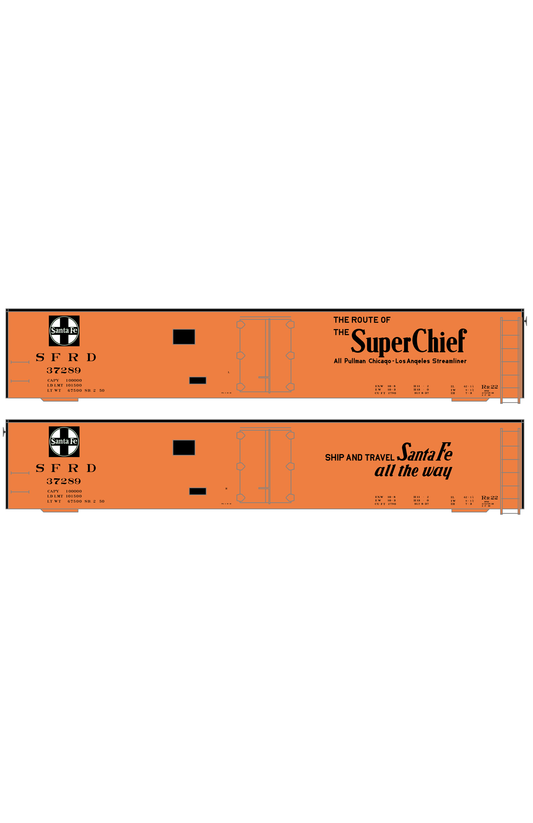 Santa Fe Reefer Despatch 50 Ft Ice Reefer Black Super Chief