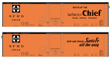 Santa Fe Reefer Despatch 40 Ft Ice Reefer Black San Francisco Chief - Decal
