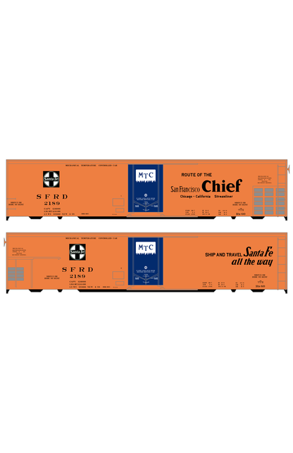 Santa Fe Reefer Despatch 50 Ft Mechanical Reefer Black San Francisco Chief MTC
