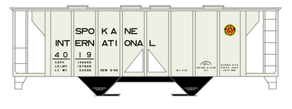 Spokane International 70 Ton Covered Hopper Black