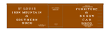 St Louis Iron Mountain Southern Furniture Buggy Boxcar StLIM&S