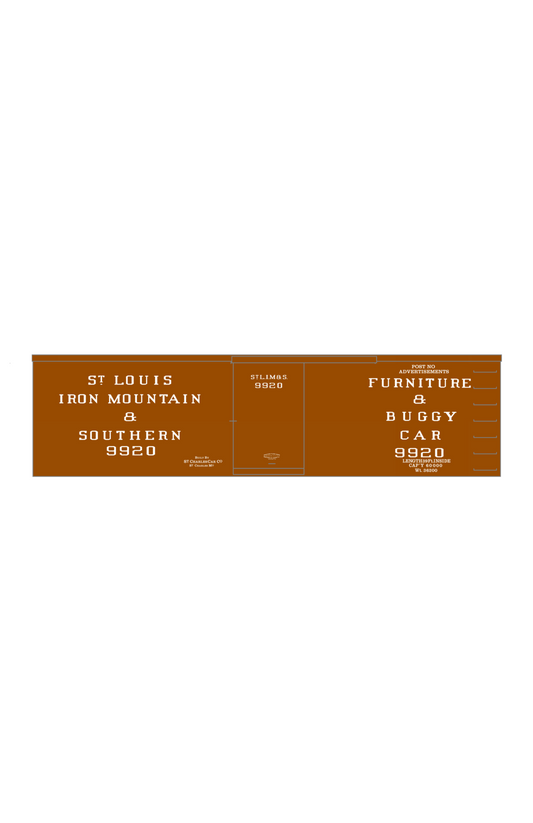 St Louis Iron Mountain Southern Furniture Buggy Boxcar StLIM&S