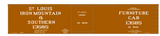 St Louis, Iron Mountain & Southern 50 Ft Furniture Boxcar StLIM&S