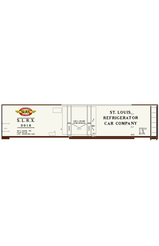 St. Louis Refrigerator Car Co. 40 Ft Steel Ice Reefer Black