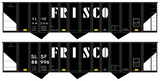 SLSF Frisco 100 Ton Triple Hopper White