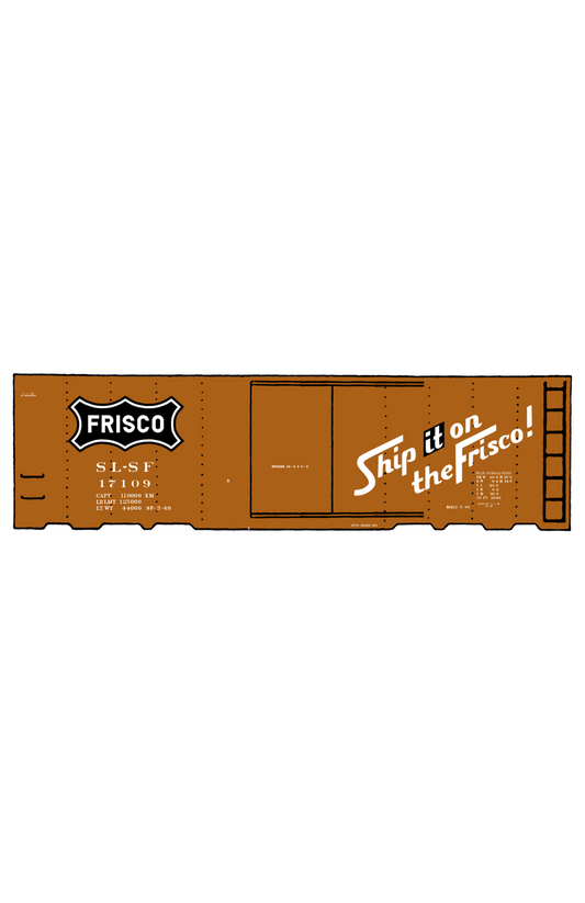 SLSF Frisco 40 Ft Boxcar White Ship It On The Frisco