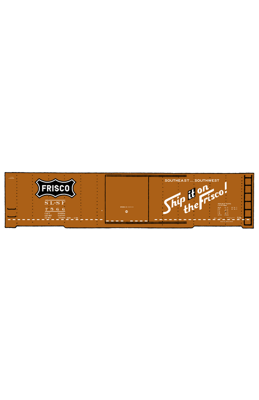 SLSF Frisco 50 Ft Boxcar White Ship It On The Frisco