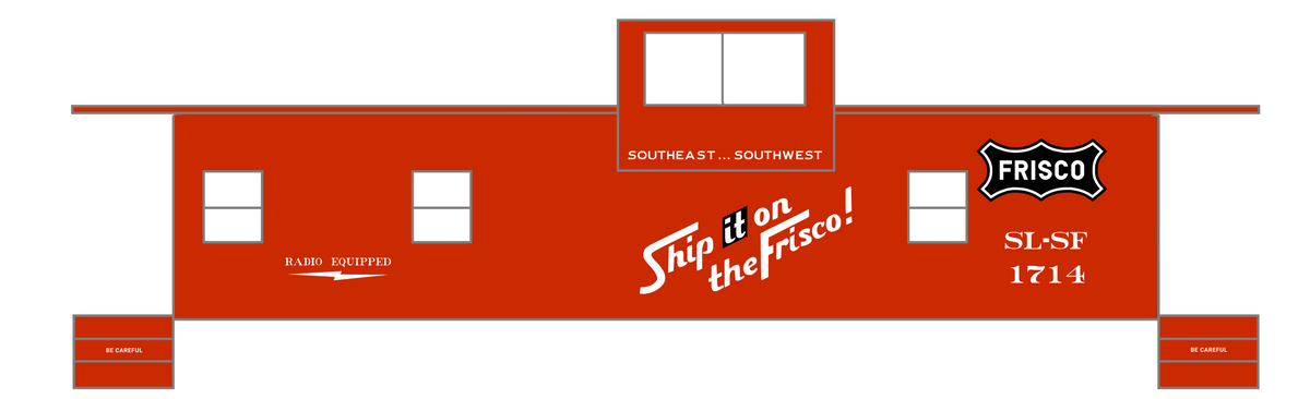 SLSF Frisco Caboose White