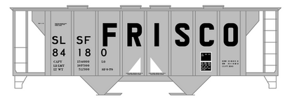 SLSF Frisco 70 Ton Cement Covered Hopper Black