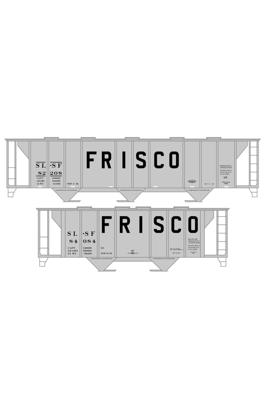 SLSF Frisco 70 Ton Covered Hopper Black Roman Marks