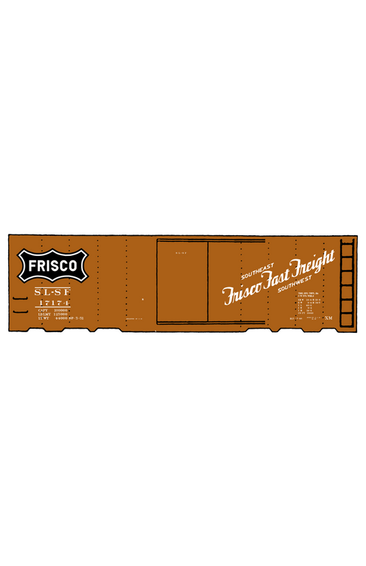 SLSF Frisco 40 Ft Boxcar White Fast Freight