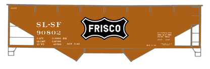 SLSF Frisco Twin Hopper Car White Large Herald