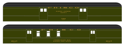 SLSF Frisco Heavyweight Passenger Car Bronze Gold