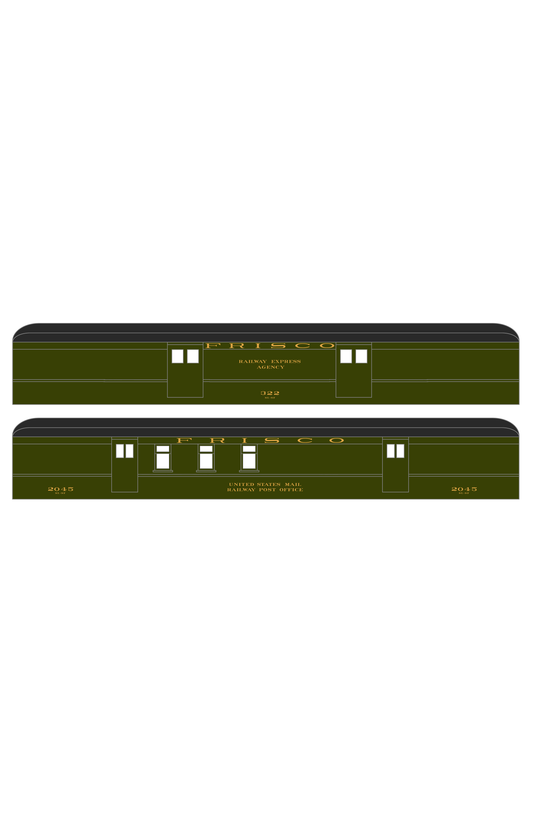 SLSF Frisco Heavyweight Passenger Car Bronze Gold