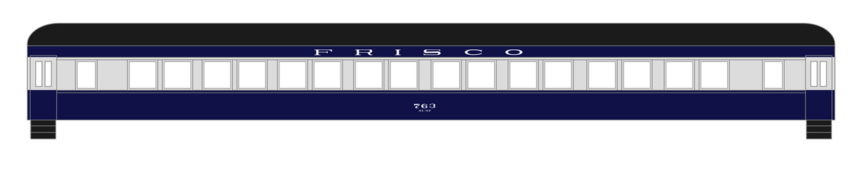 SLSF Frisco “Meteor” Passenger Car White