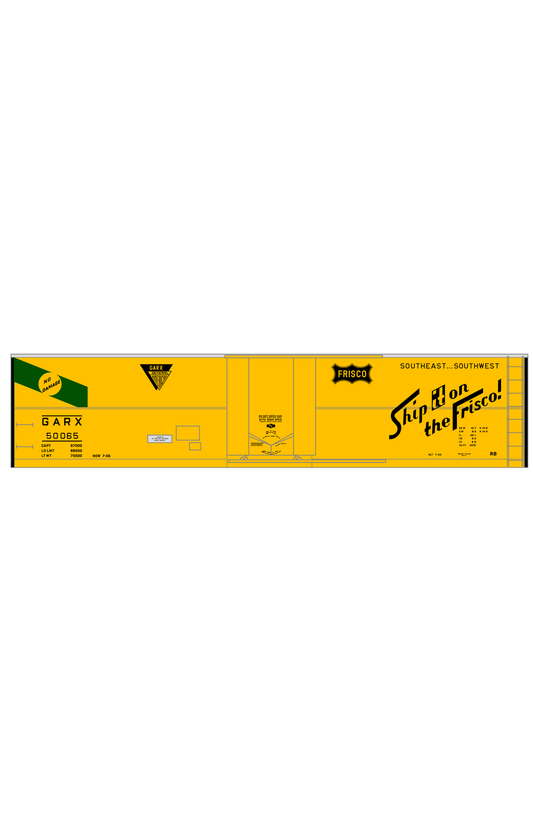 SLSF Frisco GARX Plug Door Boxcar Black and Green