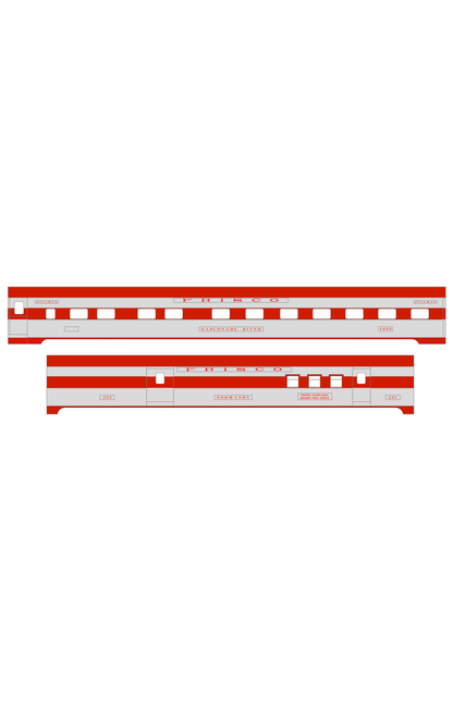 SLSF Frisco Streamlined Passenger Car Red
