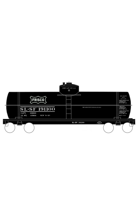 SLSF Frisco Tank Car White