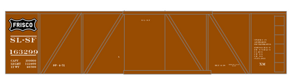 SLSF Frisco Single Sheathed Boxcar White