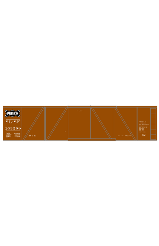 SLSF Frisco Single Sheathed Boxcar White