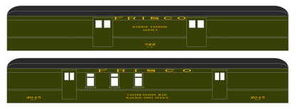 SLSF Frisco Heavyweight Passenger Cars Dulux Gold  - Decal