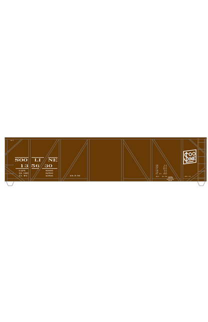 Soo Line Single Sheathed Boxcar White