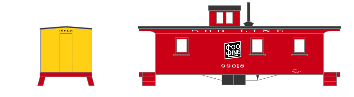 Soo Line Caboose White