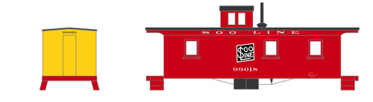 Soo Line Caboose White