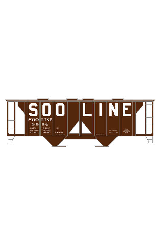 Soo Line Covered Hopper White