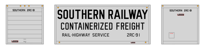 Southern Railway 20 Ft Intermodal Container Black  - Decal